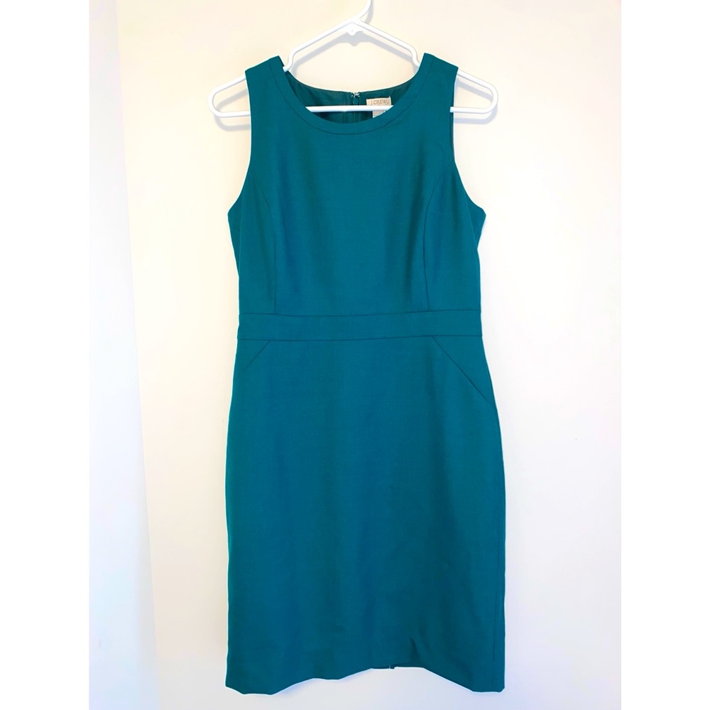 J. Crew emerald green dress women’s size 6